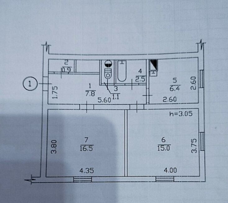 Продается 2 - х комнатная квартира, ул. Очаковская арт 4525