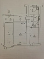 Продается 3 - х комнатная квартира, ул. Миронова, дом 13, ориентир Киевский исполком, арт. 6213