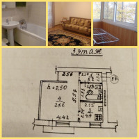 Продается 1 комнатная квартира, ул. Раздольная арт 3890